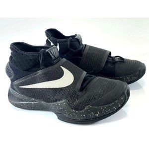 Nike Basketball Shoes Mens Size 7.5 Zoom Hyperrev 2016 Black Metallic Silver